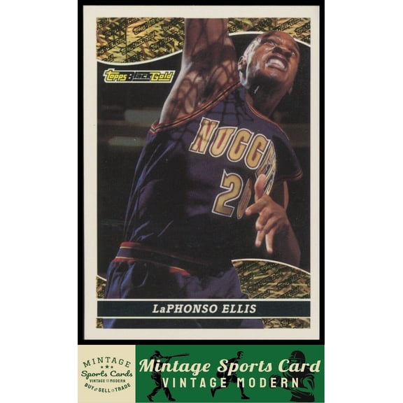 1993 Topps Black Gold LaPhonso Ellis #16 Denver Nuggets Basketball Card