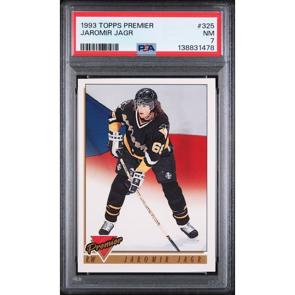 1993 Topps Premier Jaromir Jagr #325 PSA 7