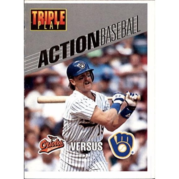 1993 Triple Play Action #16 Robin Yount MLB Baseball Trading Card