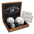thumbnail image 1 of 1993 Uganda 3-Coin Silver Wildlife Proof Set, 1 of 4