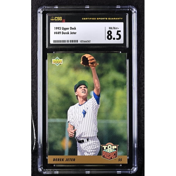 1993 Upper Deck Derek Jeter #449 HOF Rookie RC CGC 8.5