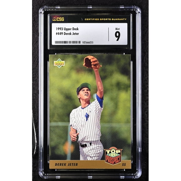 1993 Upper Deck Derek Jeter #449 Rookie RC CGC 9