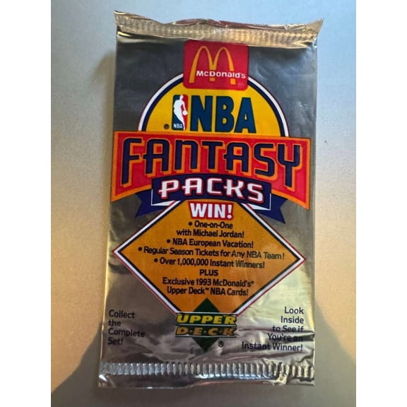 1993 Upper Deck McDonald's NBA Fantasy Basketball Card