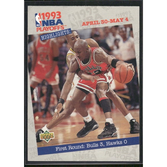 1993 Upper Deck NBA Playoffs Highlights Michael Jordan #180