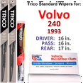 thumbnail image 1 of 1993 Volvo 240 Wiper Blades (Set of 3) w/Rear Wiper, 1 of 3