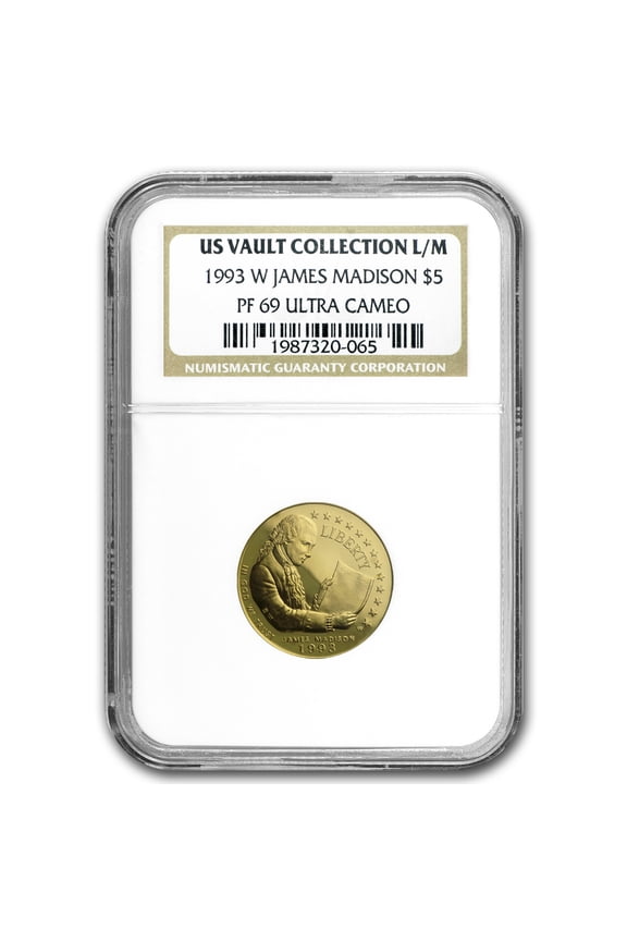 1993-W Gold $5 Commem Bill of Rights PF-69 NGC