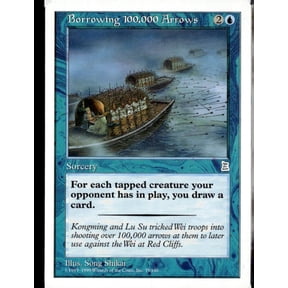 1993 Wizards of the Coast Magic The Gathering Portal Three Kingdoms Borrowing 100,000 Arrows Trading Card