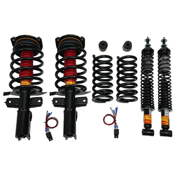 1994-1995 Cadillac Deville 4.9L Deluxe 4 Wheel Air Suspension Conversion Kit With Relay (CD34FP)