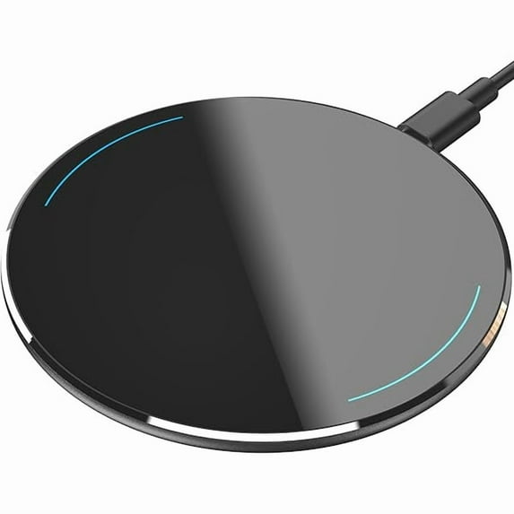 1994 2025 Upgraded Wireless Charger 15W Max Fast Wireless Charging Pad Compatible with iPhone 16/16 Plus/16 Pro Max /15/14/13/SE/12 Series, Samsung Galaxy S24/S23/S22 Series (No AC Adapter), Black