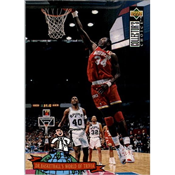 1994-95 Collector's Choice #399 Hakeem Olajuwon TRIV NBA Basketball Trading Card