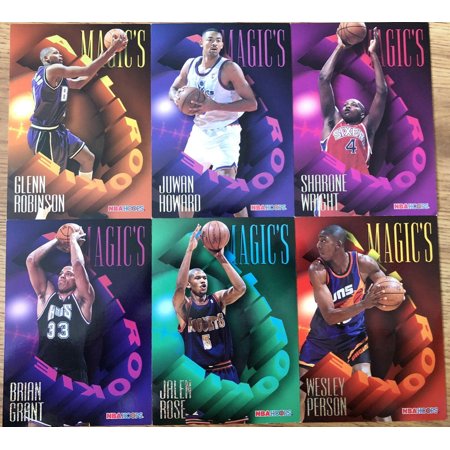 1994-95 NBA Hoops Magic's All-Rookie Team jumbo 5x7 partial set Juwan Howard Glenn Robinson Jalen Rose