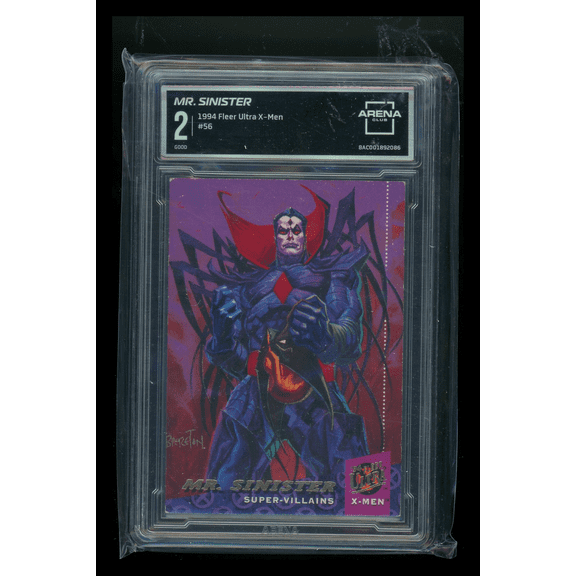 Graded 1994 Fleer Ultra X-Men #56 Mr. Sinister Arena Club 2 Trading Card