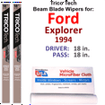 thumbnail image 1 of 1994 Ford Explorer Beam Blade Wipers (Set of 2), 1 of 3