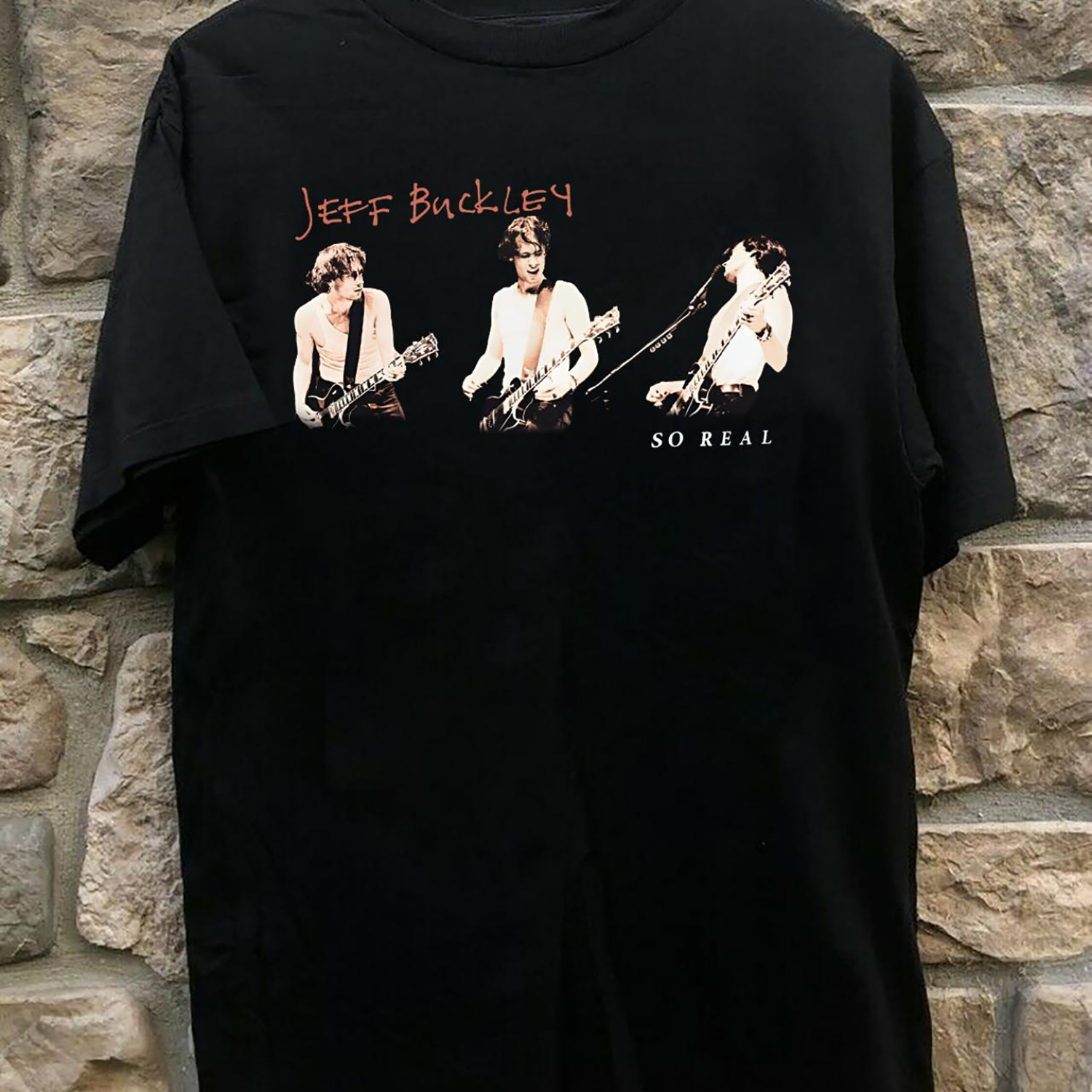 1994 Jeff Buckley So Real Unisex Black Tshirt Tshirt, 4XL, NAVY