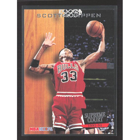 1994 NBA Hoops Supreme Court Scottie Pippen SC10 Chicago Bulls SkyBox Basketball Card Chicago Bulls NBA Basketball Trading Card