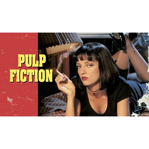 1994 Pulp Fiction Movie Poster John Travolta Samuel L Jackson Uma UNFRAMED PAPER POSTER, Home Decor