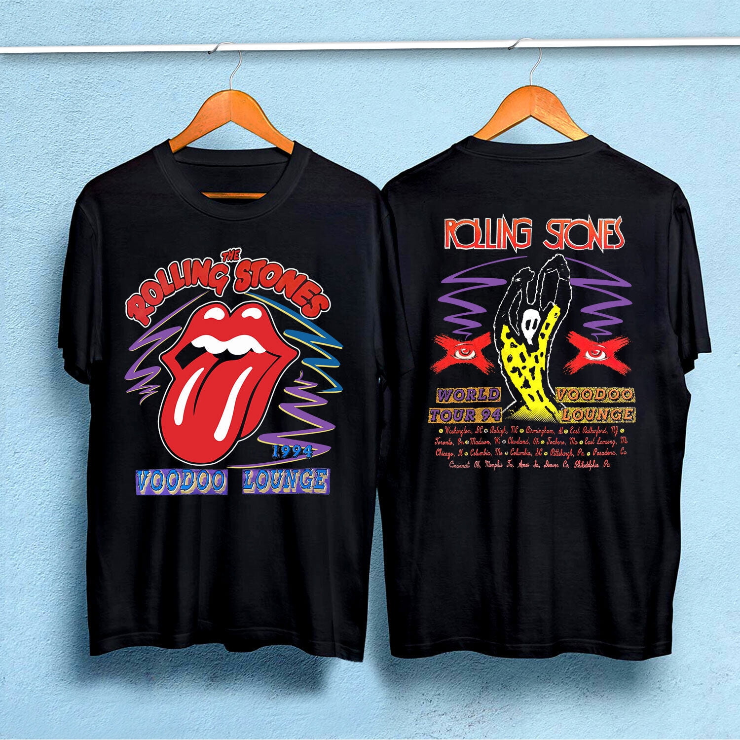 1994 Rolling Stones Voodoo Lounge Tour Tee - Walmart.com