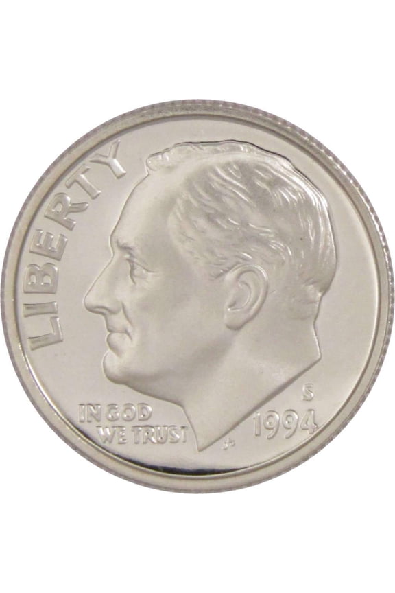 1994 S Roosevelt Dime Choice Proof Clad 10c US Coin Collectible