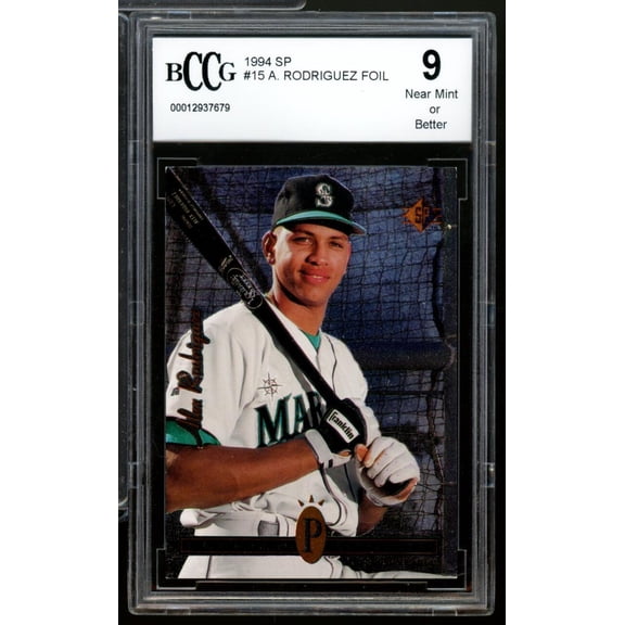 1994 SP #15 Alex Rodriguez Rookie Card BGS BCCG 9 Near Mint+