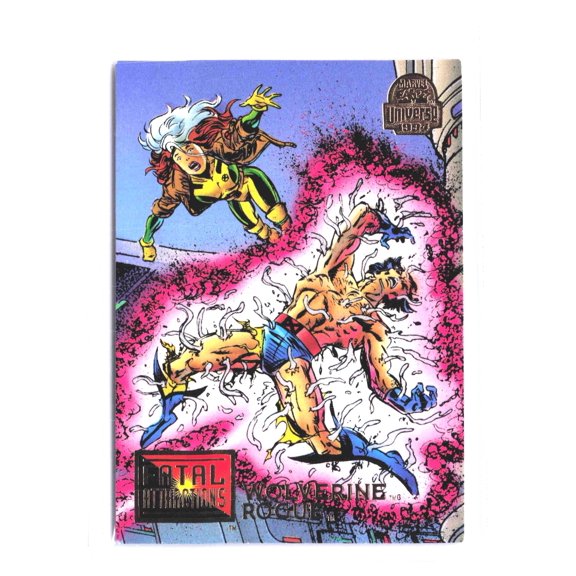 1994 SkyBox Marvel Universe Series 5 Wolverine Rogue Fatal Attractions #12 Trading Card