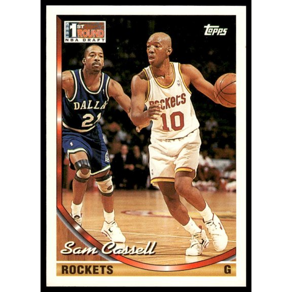 1994 Topps 1st Round NBA Draft Sam Cassell #301 Houston Rockets NBA Basketball Trading Card