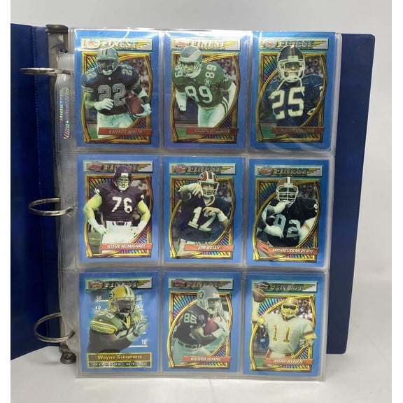 1994 Topps Finest Football Binder Set 1-220
