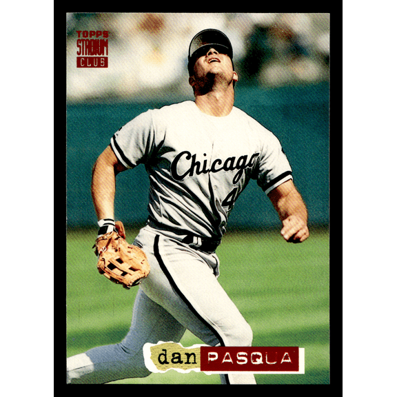 1994 Topps Stadium Club Dan Pasqua #375 /18 Chicago White Sox MLB Baseball Trading Card