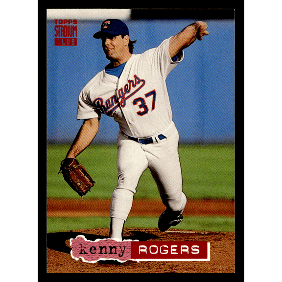1994 Topps Stadium Club Texas Rangers Kenny Rogers Baseball Card 467
