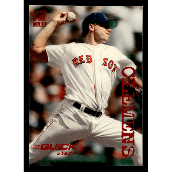 1994 Topps Stadium Club Roger Clemens #534 Quick Start Boston Red Sox MLB Trading Card