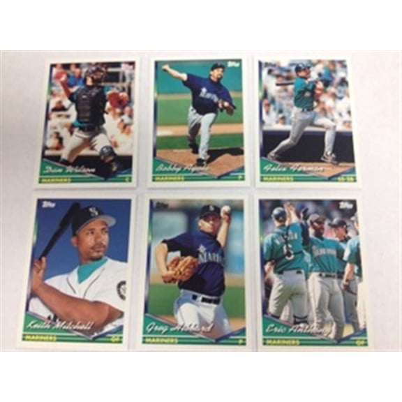 1994 Topps Traded Seattle Mariners Team Set 6 Cards NM-MT