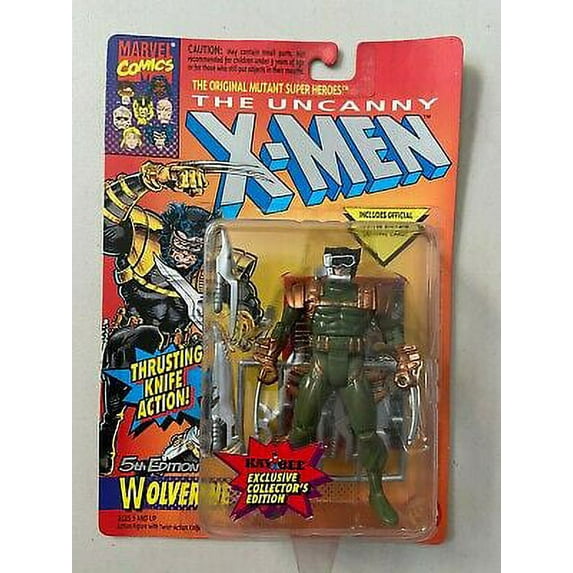 1994 Vintage Marvel X-Men Wolverine 5th Edition Action Figure KB Toys Exclusive MCU Universe