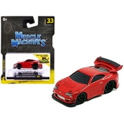 1995-1997 Toyota Supra MK4 Red 1/64 Diecast Model Car by Muscle Machines
