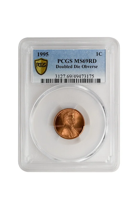 United States 1995 Lincoln Cent Copper Coin, MS69RD PCGS Doubled Die Obverse Rare Coin