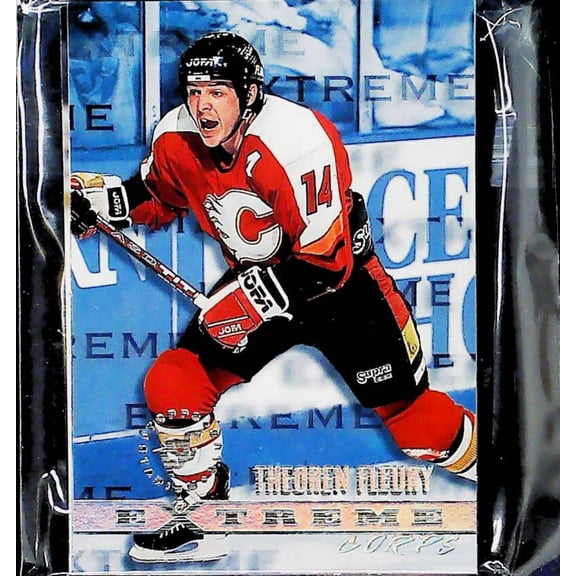 1995-96 Topps Stadium Club Calgary Flames Team Set 8 Cards Theoren Fleury MINT