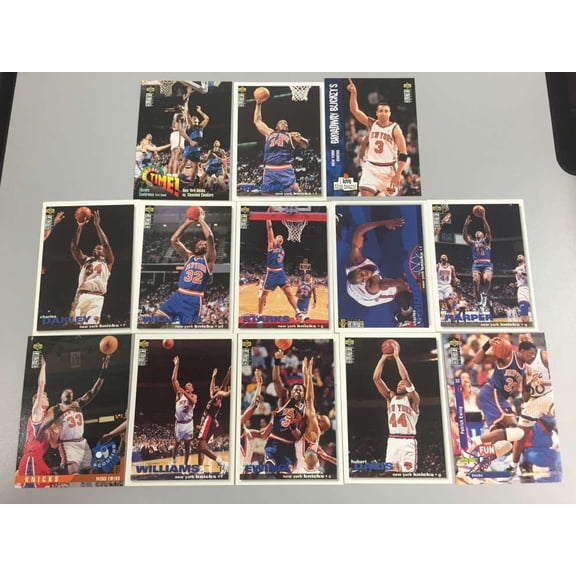 1995-96 UD Collector's Choice New York Knicks Team Set Patrick Ewing 13 Cards