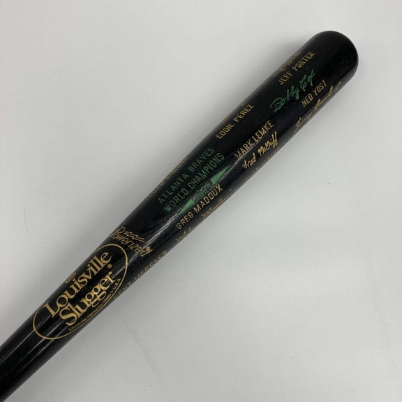 1995 Atlanta Braves World Series Champs Team Presentation Bat