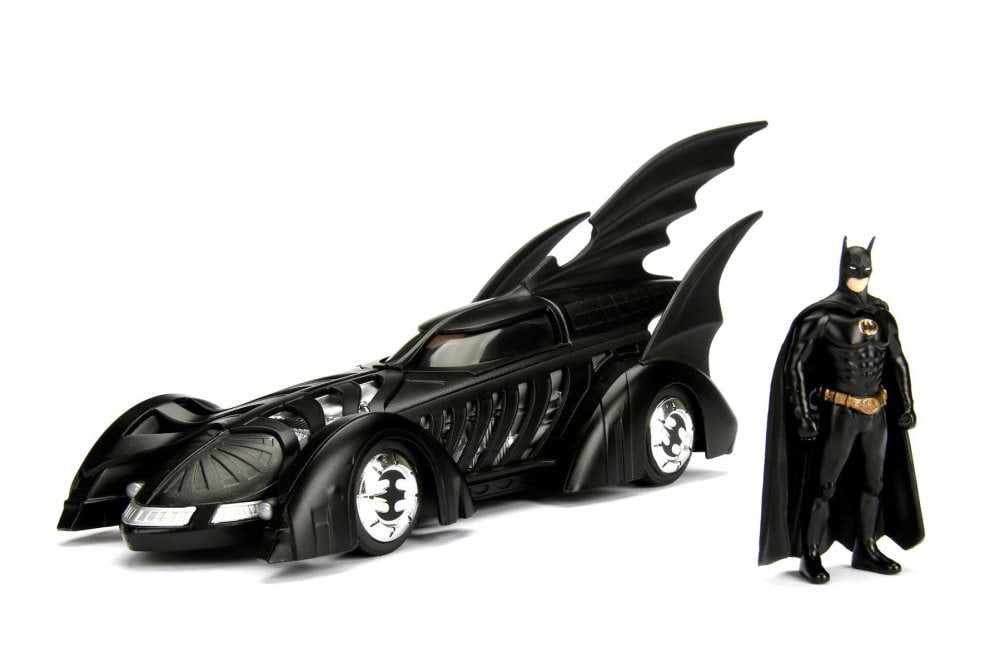 MODELTOYCARS 1995 Batmobile Batman Forever, Black - Jada 98036 - 1/24 Scale Diecast Model Toy Car