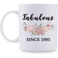 thumbnail image 1 of 1995 Birthday Gifts for Women - Fabulous Since 1995 Birthday Mug - 1995 Birthday Gifts for Mom Grandma Sister Aunt Daughter Granddaughter Friend - 11 Oz, 1 of 6