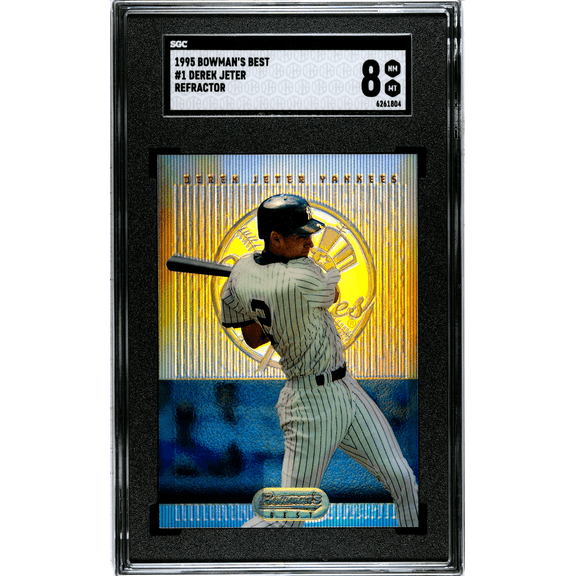 1995 Bowman's Best Derek Jeter #1 Refractor SGC 8