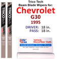 thumbnail image 1 of 1995 Chevrolet G30 Beam Blade Wipers (Set of 2), 1 of 3