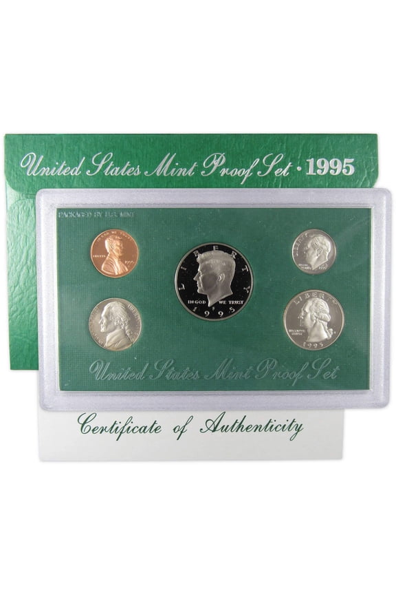 1995 Clad Proof Set U.S. Mint Original Government Packaging OGP COA