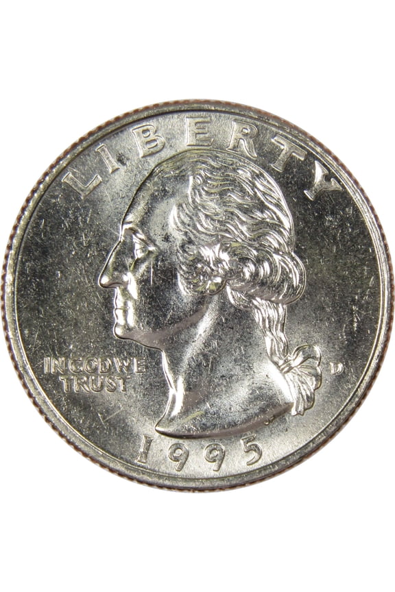 1995 D Washington Quarter BU Uncirculated Mint State 25c US Coin Collectible