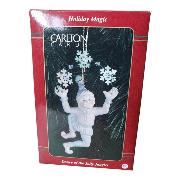 1995 Dance of the Jolly Juggler (Elf) Carlton Cards Christmas Tree Ornament CXOR-105W