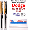 thumbnail image 1 of 1995 Dodge Ram 2500 Performance Beam Wipers (Set of 2), 1 of 3