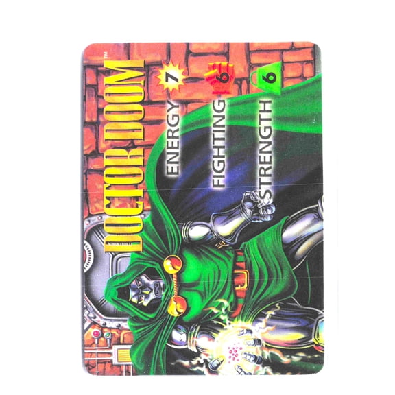 1995 Fleer Marvel OverPower Doctor Doom Trading Card Collectible