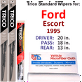 thumbnail image 1 of 1995 Ford Escort Wiper Blades (Set of 3) w/Rear Wiper, 1 of 3