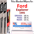 thumbnail image 1 of 1995 Ford Explorer Wiper Blades (Set of 3) w/Rear Wiper, 1 of 3