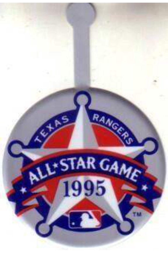1995 MLB All-Star Game Texas Rangers logo metal pin