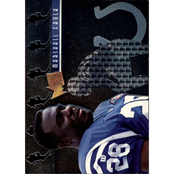 1995 Metal Platinum Portraits #3 Marshall Faulk NFL Football Trading Card