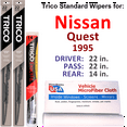 thumbnail image 1 of 1995 Nissan Quest Wiper Blades (Set of 3) w/Rear Wiper, 1 of 3
